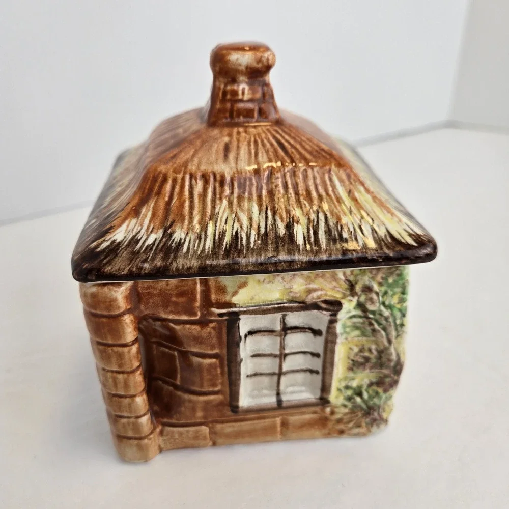 Price Kensington Cottage Ware lidded‎ Sugar Bowl Trinket Box Made In England Vtg